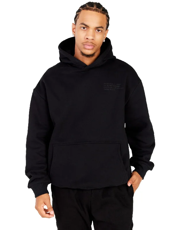 Community Hoodie - Black/Black