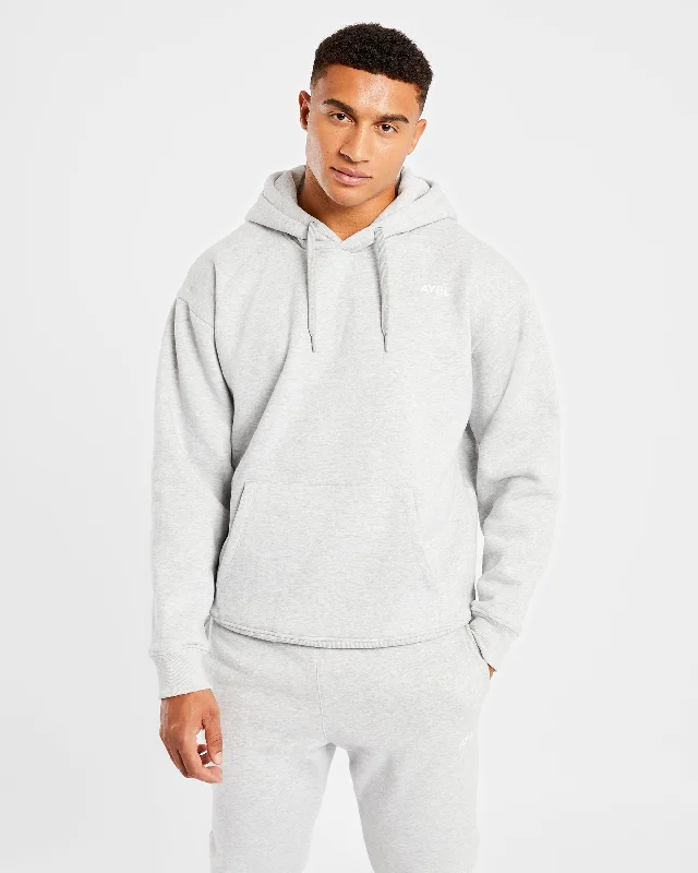 Essential Hoodie - Grey Marl