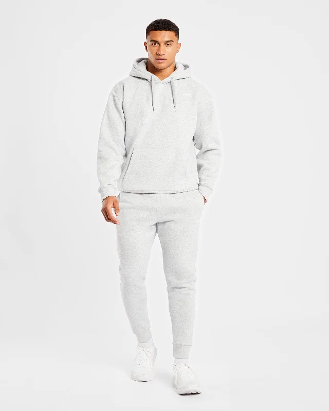 Essential Hoodie - Grey Marl