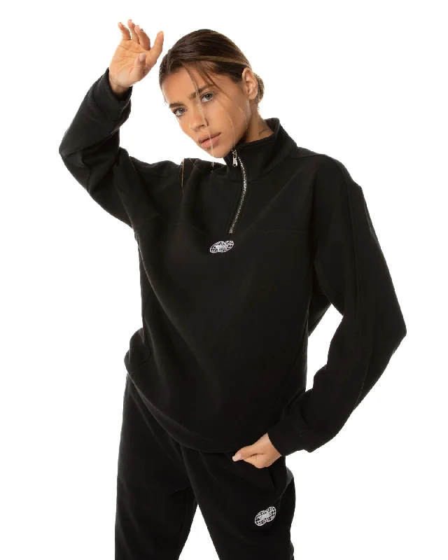 Global Athletics 1/4 Zip - Black