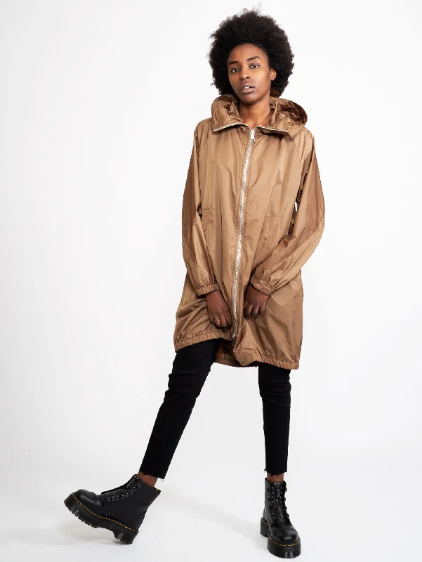 Parka con Cappuccio Marrone