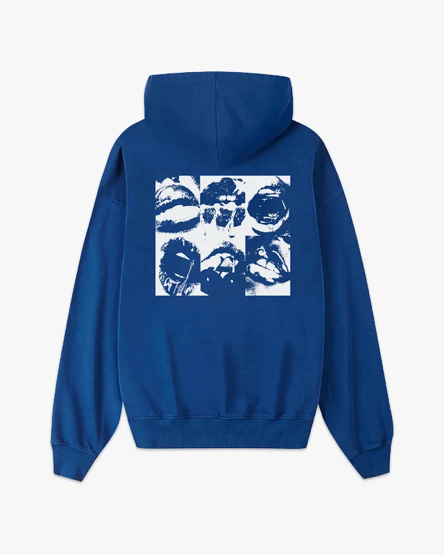 POP ART HOOD ROYAL BLUE