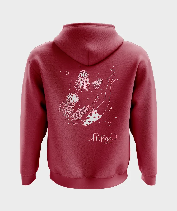 Swim Wild & Free Limited Edition Flotsam Print Pop Over Hoodie