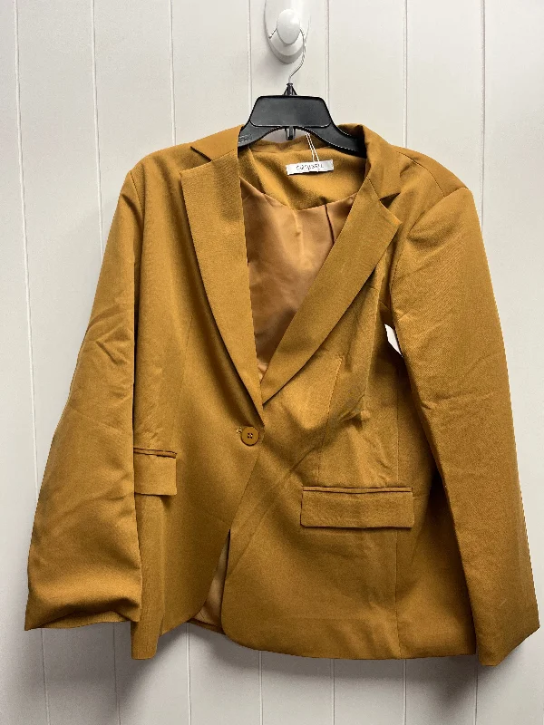 Tan Blazer Clothes Mentor, Size Xl