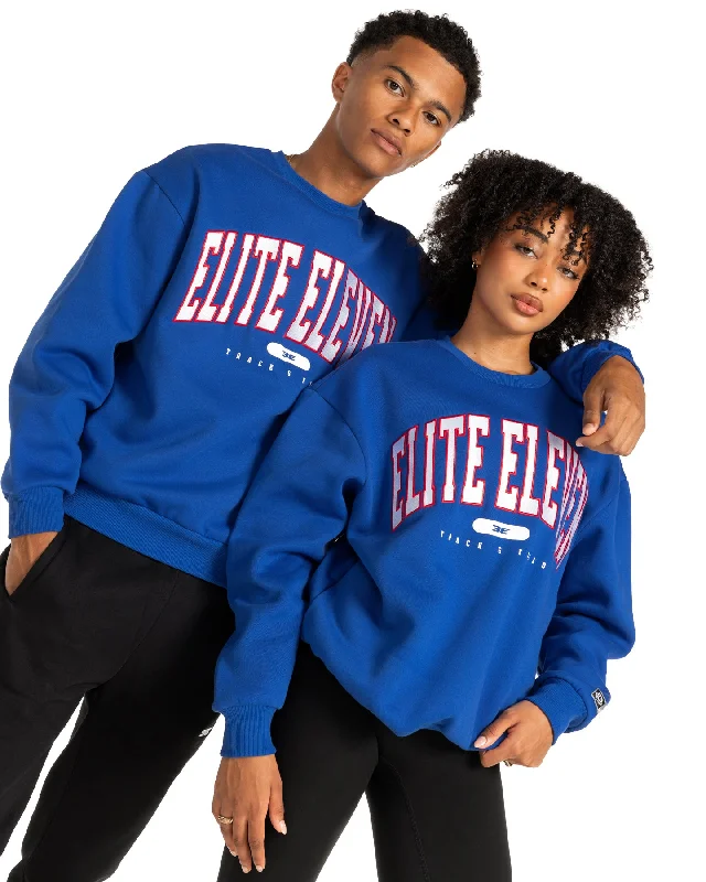 Track & Field Crewneck - Royal Blue