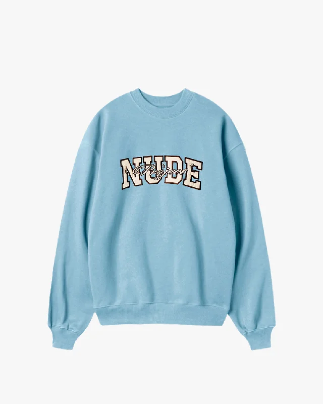 VARSITY CREWNECK BABYBLUE