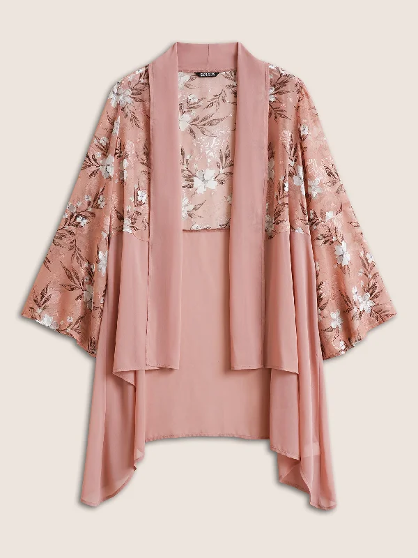 chiffon-jacquard-floral-patchwork-kimono