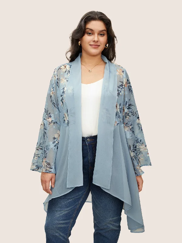 chiffon-jacquard-floral-patchwork-kimono