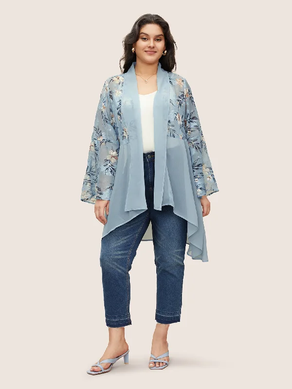 chiffon-jacquard-floral-patchwork-kimono