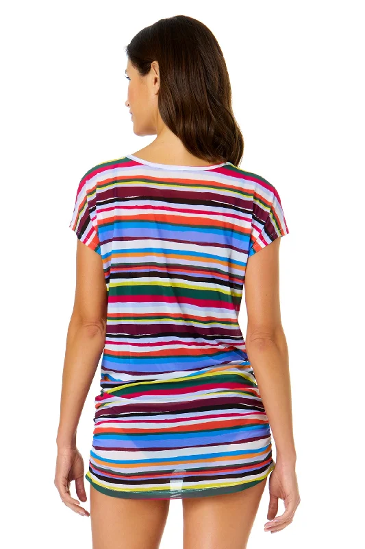 womens-easy-breezy-stripe-mesh-v-neck-tunic-swimsuit-cover-up