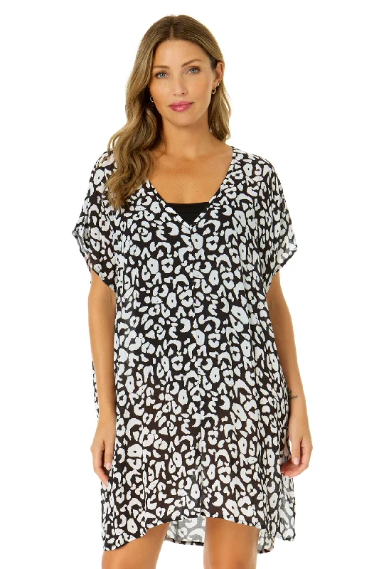 Women's Wild Cat Easy Tunic Swimsuit Cover Up