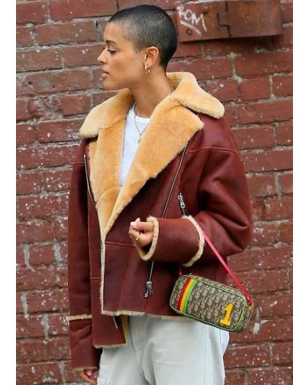 Gossip Girl Jordan Alexander Shearling Jacket