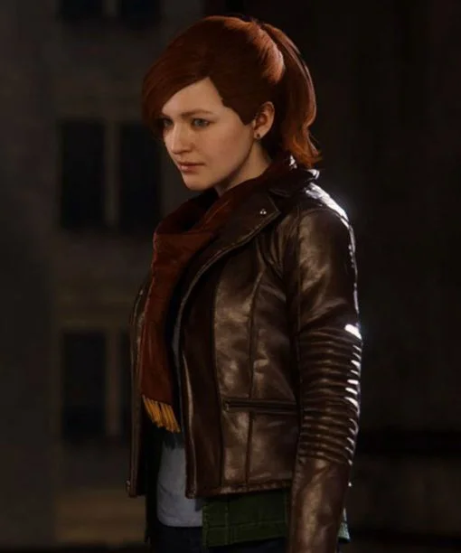 Spiderman PS4 Mary Jane Leather Jacket