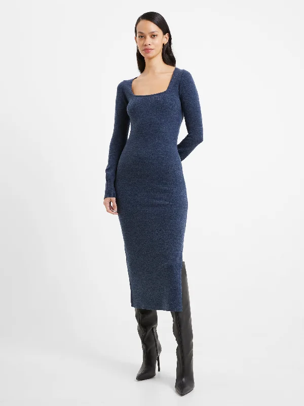 Babysoft Square Neck Midi Dress