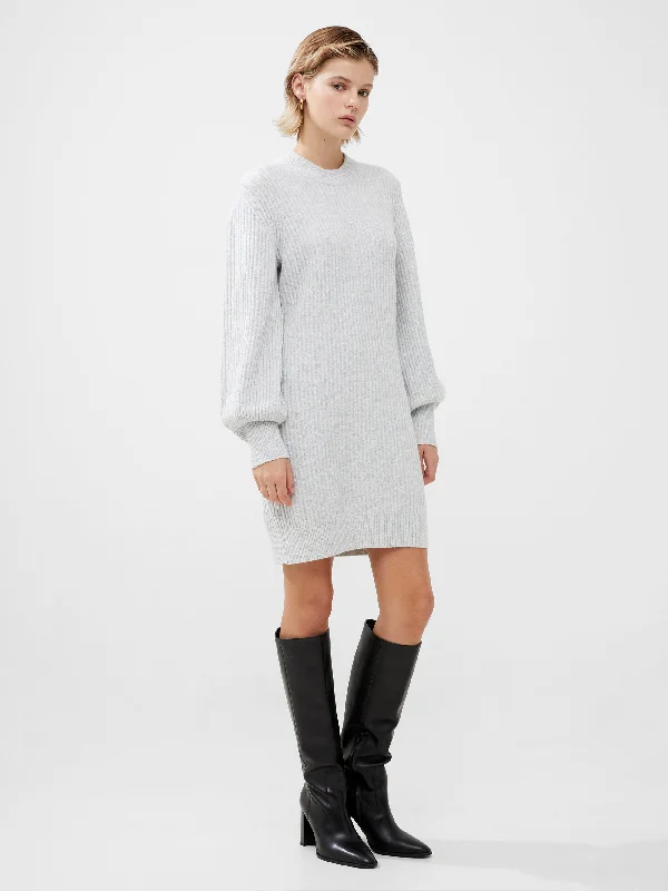 Vhari Ribbed Crew Neck Sweater Dress