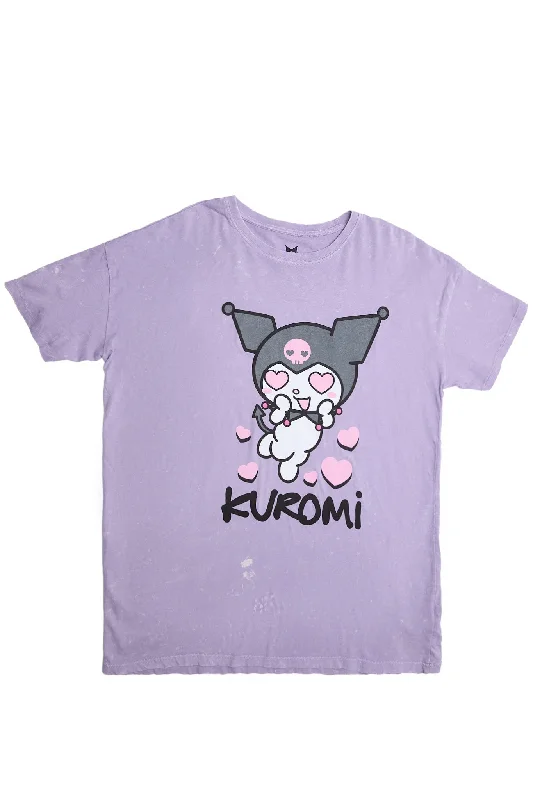 Kuromi Hearts Graphic Relaxed Tee