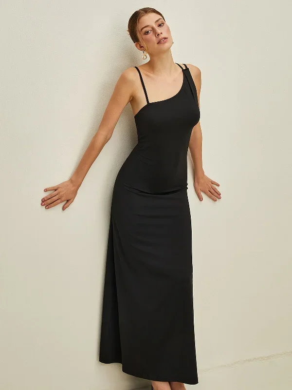 asymmetrical-sleeveless-long-dress