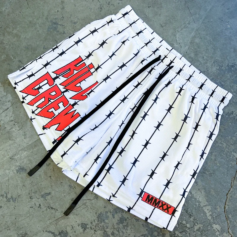 barbwire-muay-thai-shorts-mid-thigh-cut-white-red