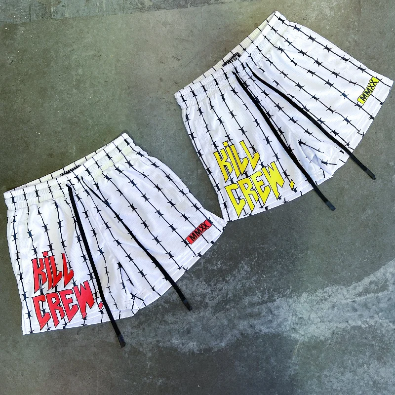 barbwire-muay-thai-shorts-mid-thigh-cut-white-red