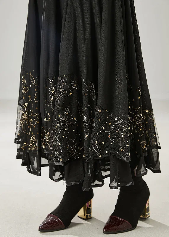 beautiful-black-exra-large-hem-chiffon-dance-skirts-spring