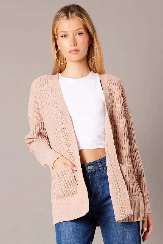 beige-knit-cardigan-longline-chenille-kn2474-45j-2