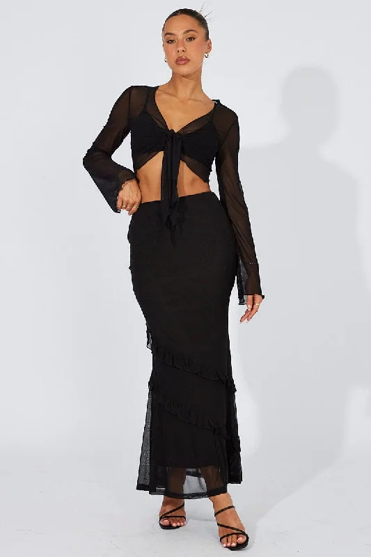 black-bolero-tie-front-long-sleeve-mesh-oj1124-84w