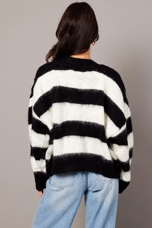 black-stripe-knit-cardigan-long-sleeve-kn2571-41jb-1