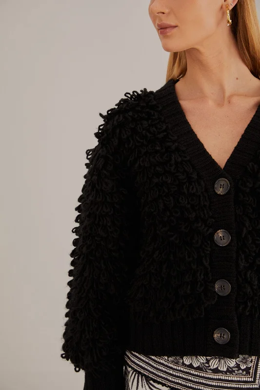 black-textured-v-neck-cardigan