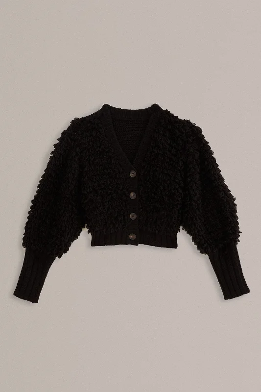 black-textured-v-neck-cardigan