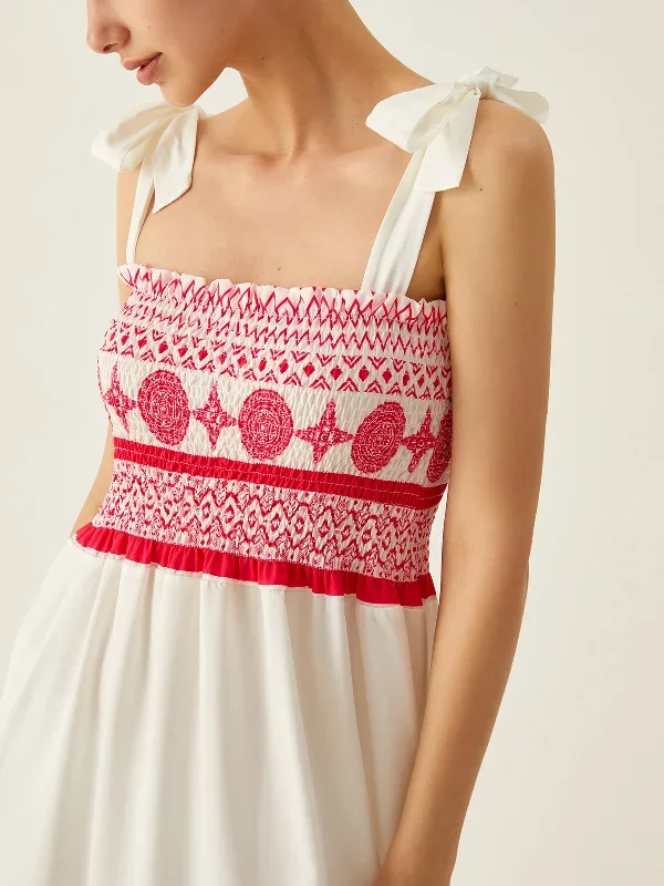 bohemian-print-elastic-long-dress