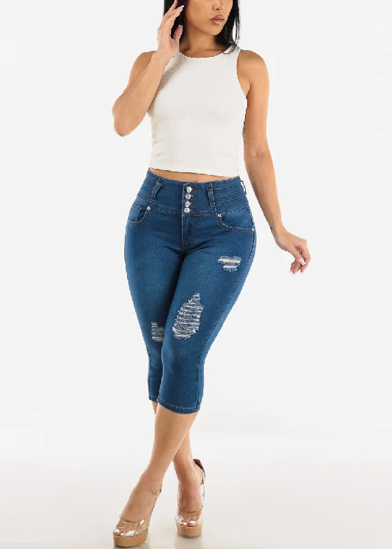 butt-lifting-high-waisted-ripped-denim-capris-7sh012indigo