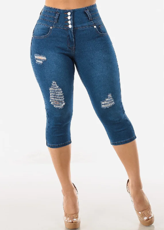 butt-lifting-high-waisted-ripped-denim-capris-7sh012indigo