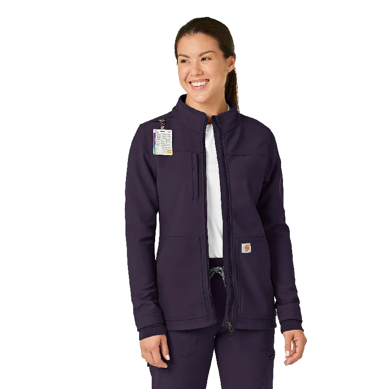 carhartt-rugged-flex-womens-bonded-fleece-jacket-black-plum