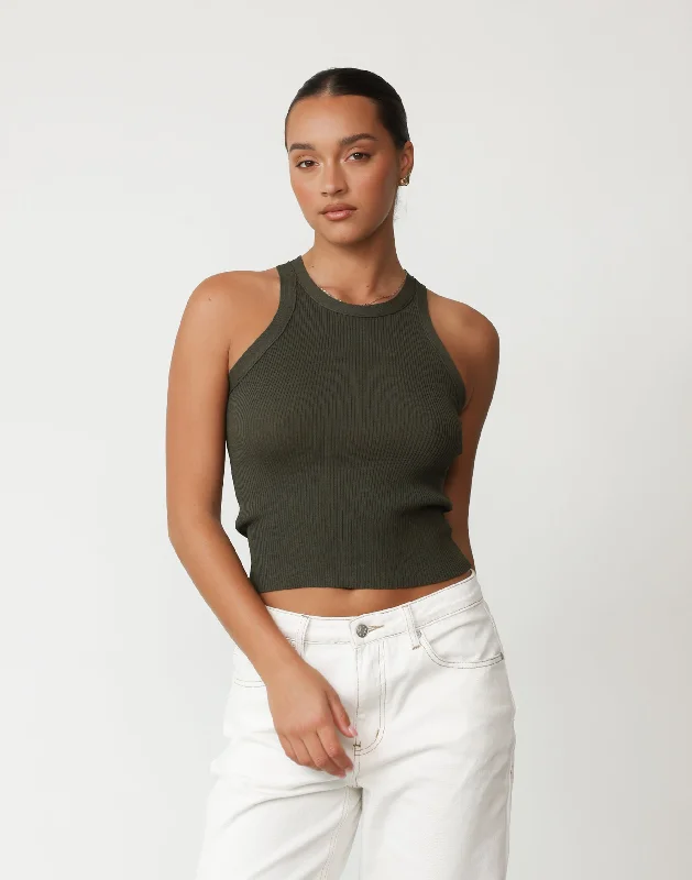 Cassidy Tank Top (Khaki)