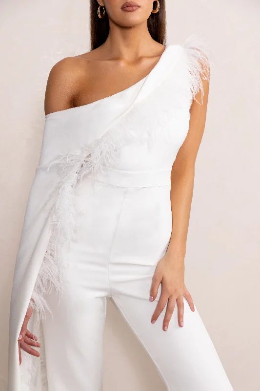 cindy-white-one-shoulder-cape-jumpsuit-with-feather-trim-cl128306005