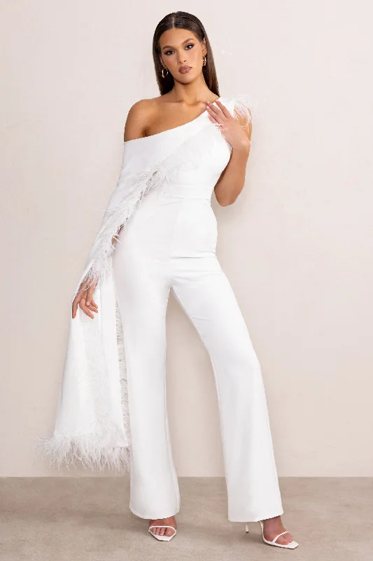 cindy-white-one-shoulder-cape-jumpsuit-with-feather-trim-cl128306005