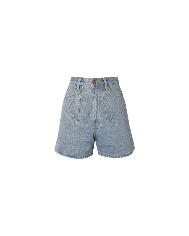 CLOVER DENIM SHORT STONEWASH