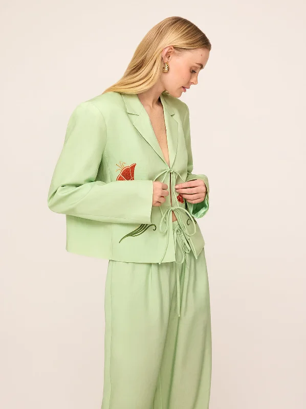 cressida-pistachio-embroidered-tie-front-blazer