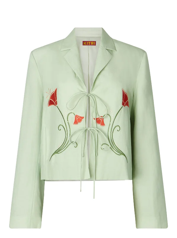 cressida-pistachio-embroidered-tie-front-blazer