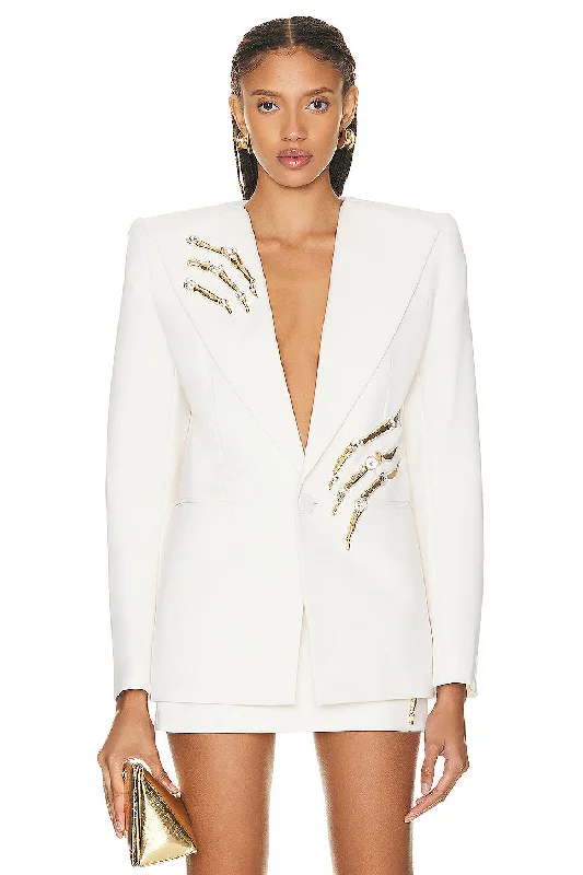 Crystal Claw Relaxed Blazer