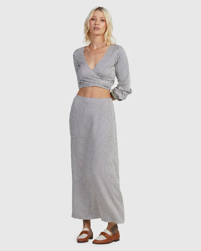 Eclipse June Maxi Skirt - Salt