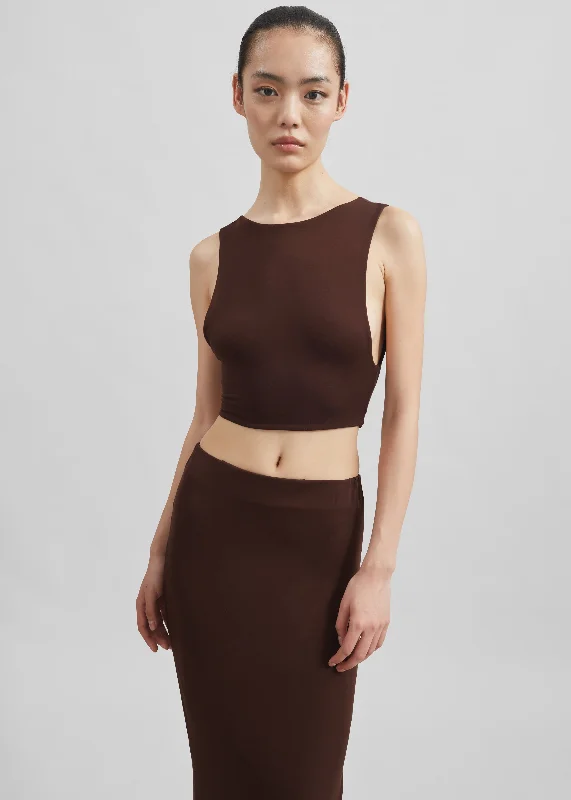 evangeline-cropped-tank-brown