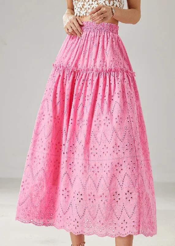 fine-rose-ruffled-hollow-out-cotton-skirt-summer