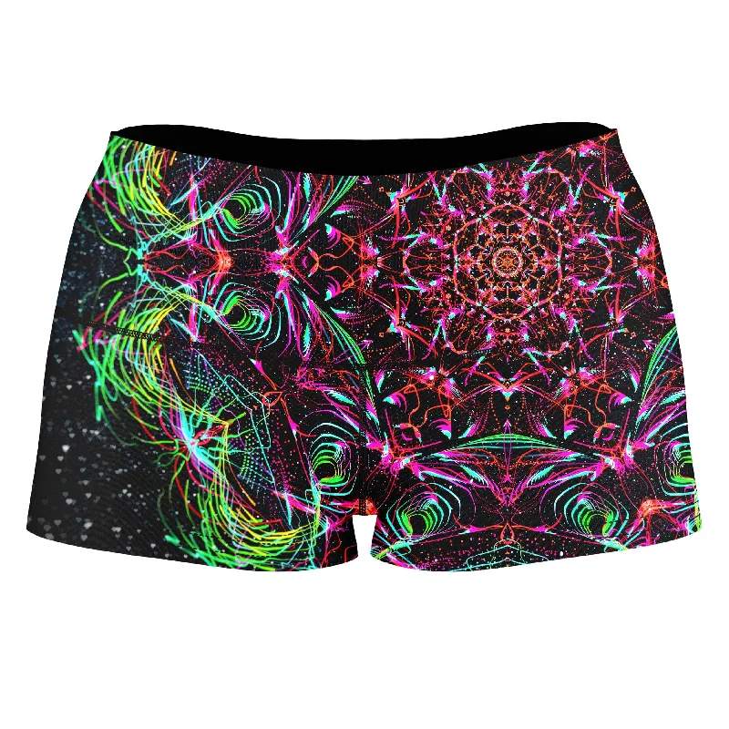 Galactic Portal High-Waisted Women's Shorts