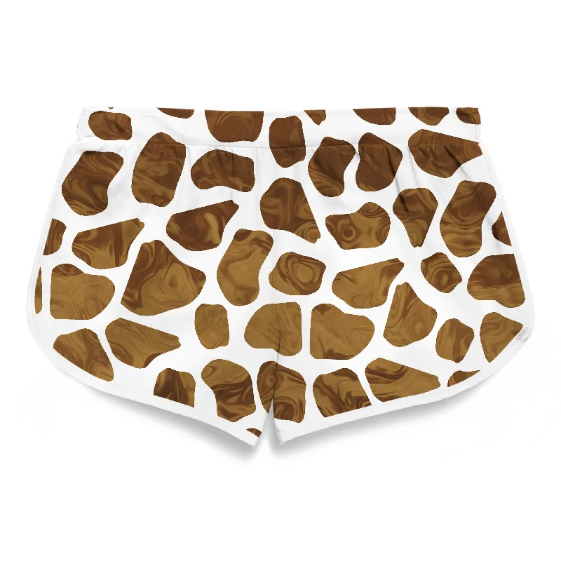 giraffe-spots-womens-retro-shorts