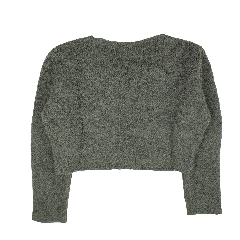 green-cropped-boucle-sweater