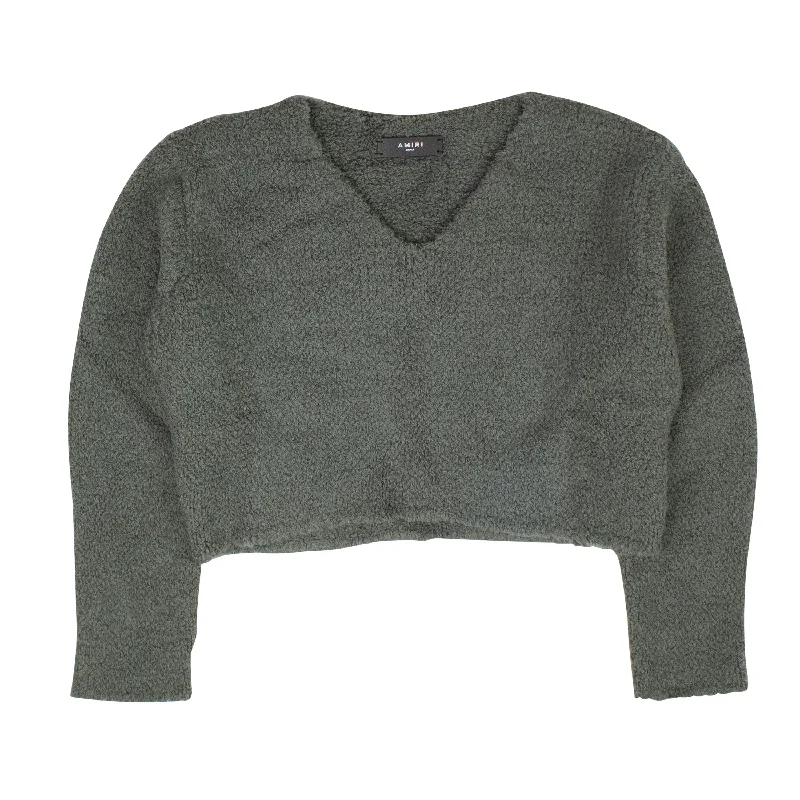 green-cropped-boucle-sweater