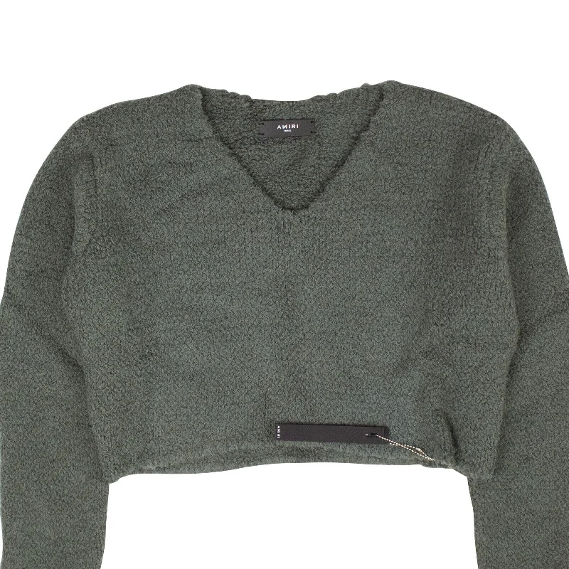 green-cropped-boucle-sweater