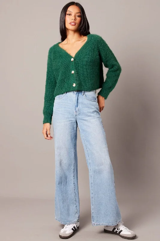 green-fluffy-knit-cardigan-v-neck-kn2548-41jb-1