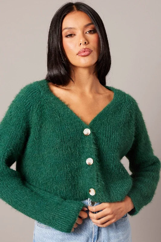 green-fluffy-knit-cardigan-v-neck-kn2548-41jb-1